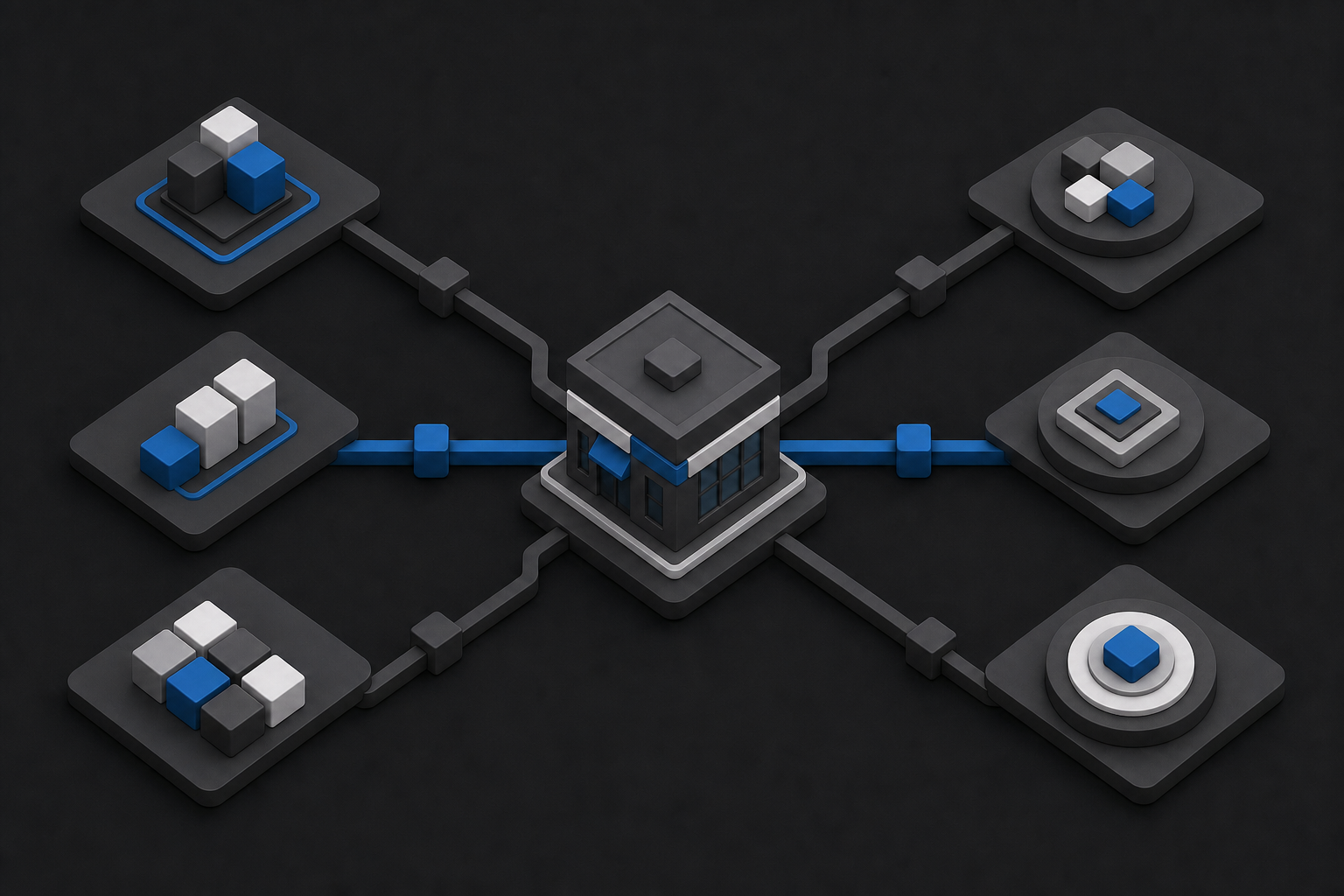Multiple landing-page and lead-source routes connecting to qualified inquiry outcomes
