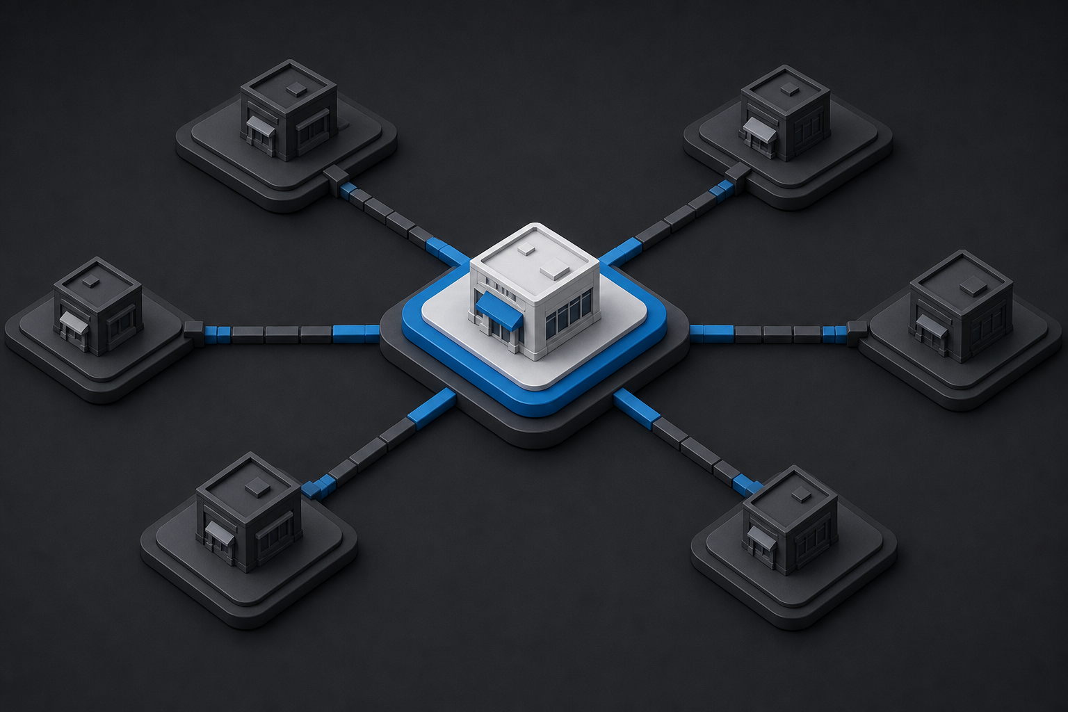 Duplicate business nodes converging into one accurate local business record