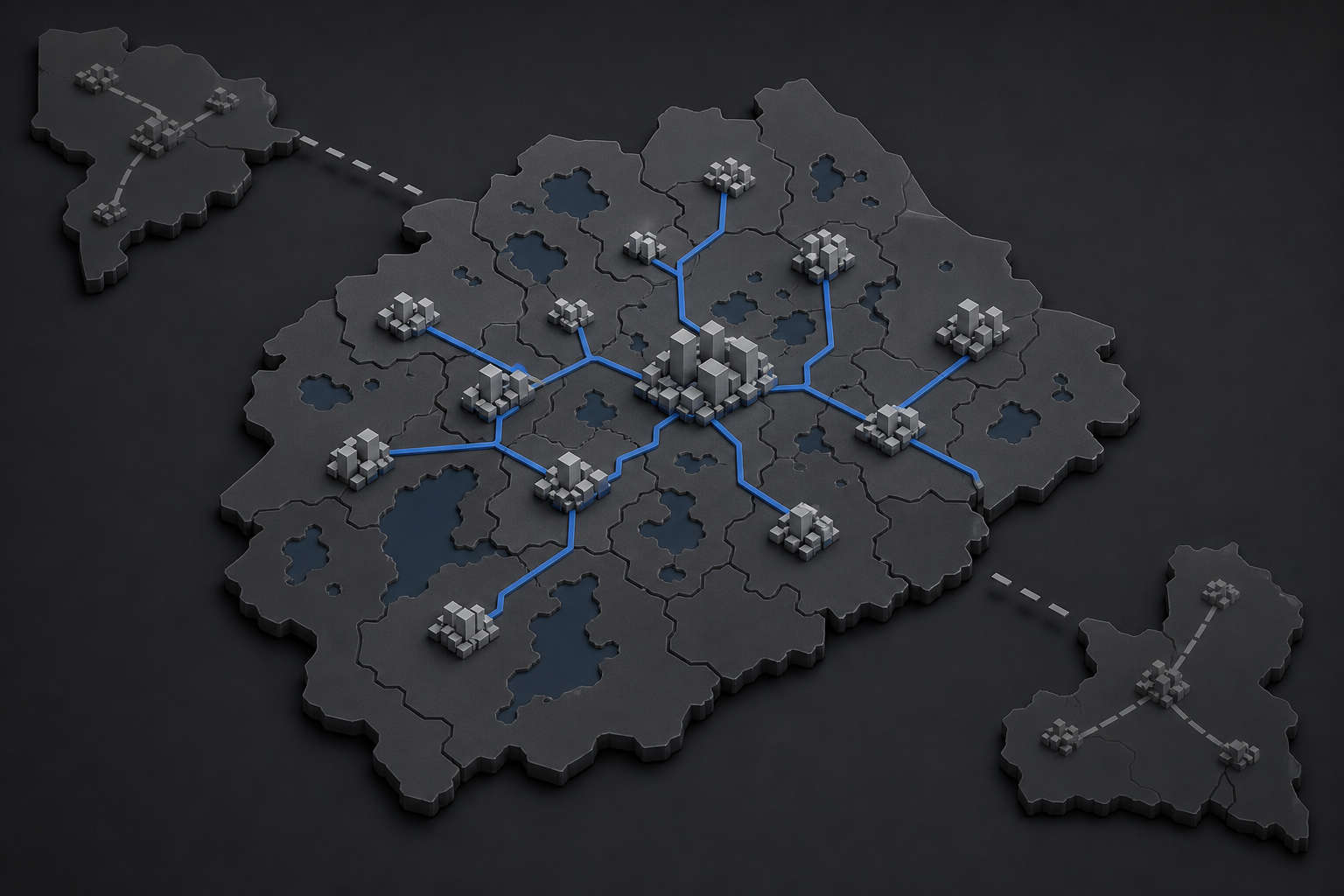 An accurate regional search network with disconnected false-location paths